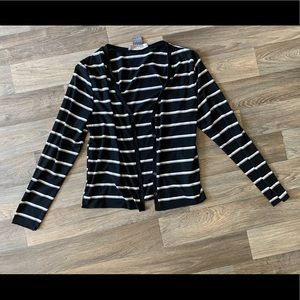 Black and White Strip Cardigan